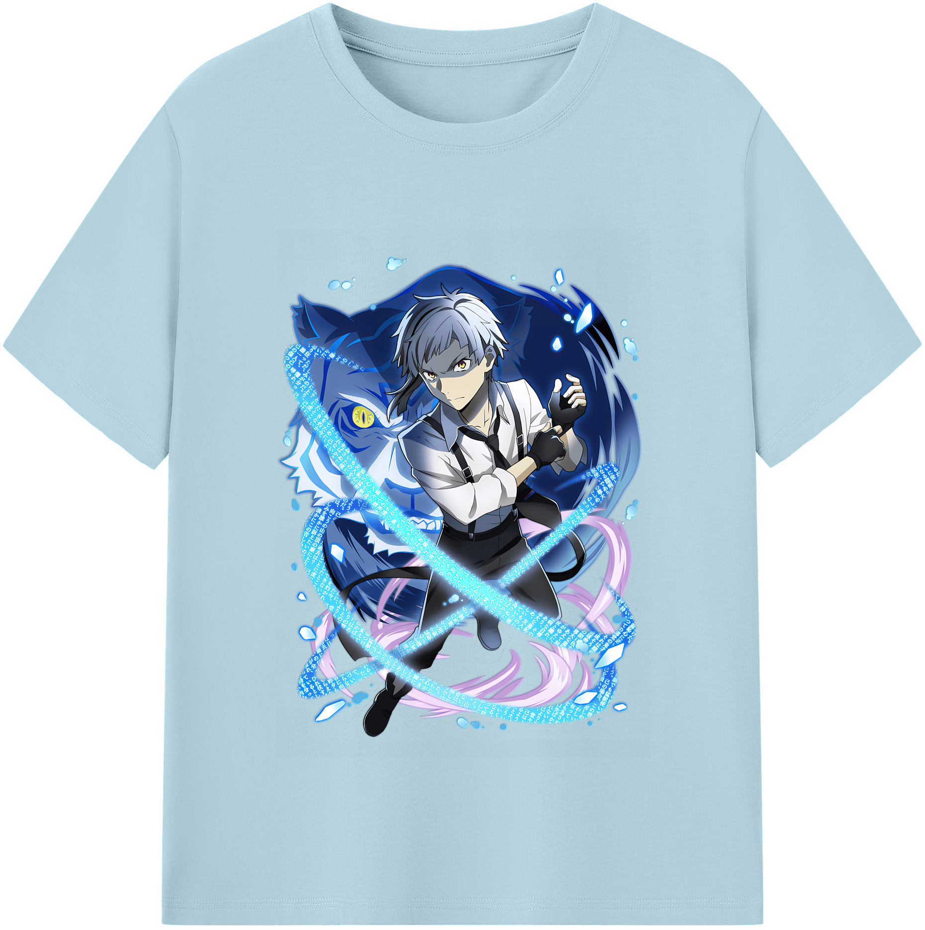 （画像用） 文豪ストレイドッグス Bungo Stray Dogs 綿100％半袖Tシャツ（フロントプリント）